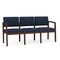 Lesro 3 Seat Tandem Seating W/ No Center Arms, 65 in W 26 in L 31.5 in H, Lenox Series LW3101 - alternate 1